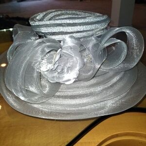 Elegant Silver Women's Hat
